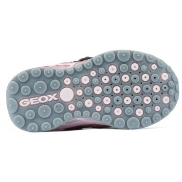 ZAPATILLAS LUCES GEOX JR SHUTTLE GIRL  GREY_PINK