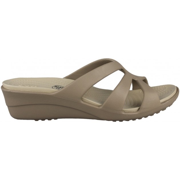 CROCS SANRAH STRAPPY BEIGE