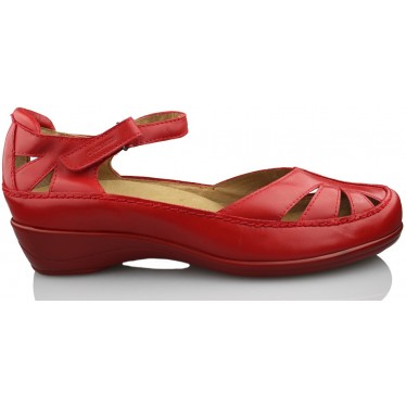 CALZAMEDI ZAPATO ORTOPEDICO MUJER  ROJO