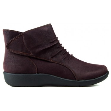 BOTINES CLARKS SILLIAN SWAY W  GRANATE