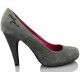 PEPE JEANS HI HEEL COURT SHOE  GRIS