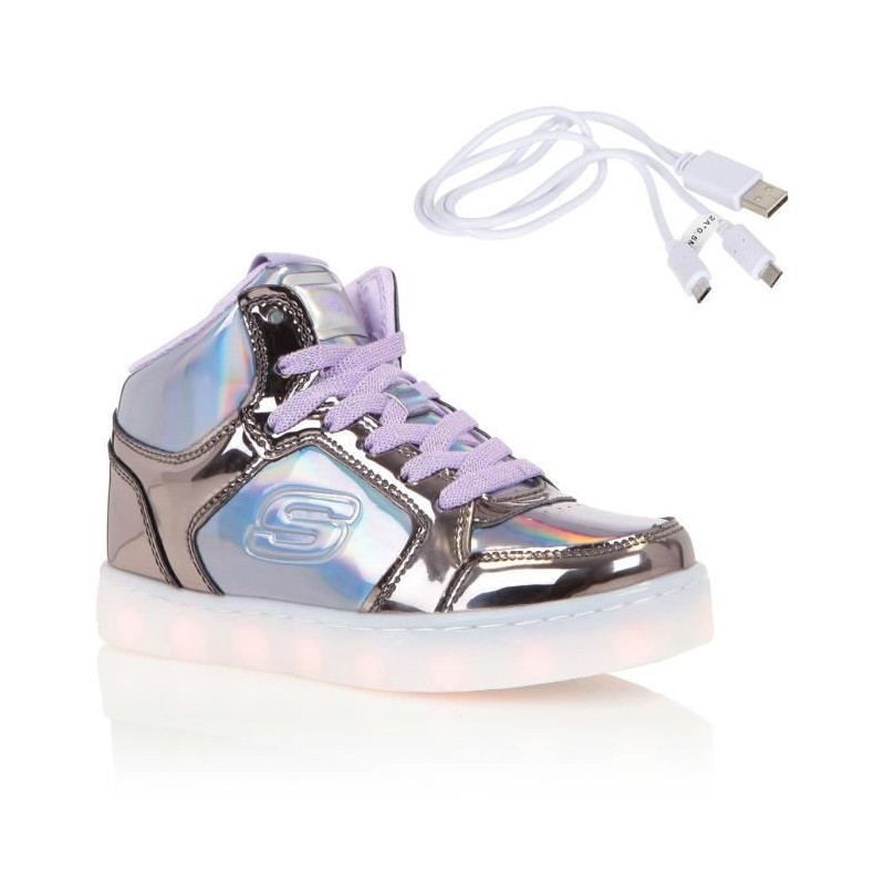 SNEAKERS SKECHERS GRIGIE E VIOLA  GRIS