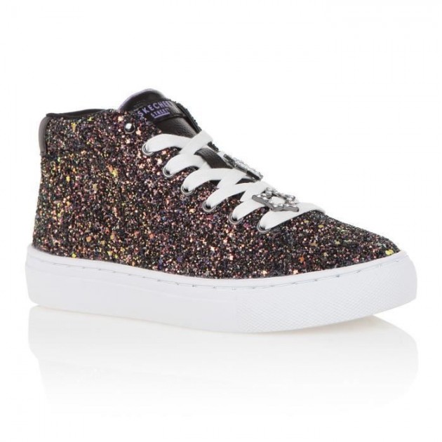 SNEAKERS SKECHERS BIANCHE E NERE NEGRO