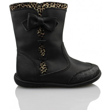 PABLOSKY BOTIN NIÑA LEOPARDO  NEGRO