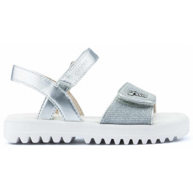 SANDALI GEOX CORALIE W J826EG SILVER SANDALI GEOX CORALIE W J826EG SILVER