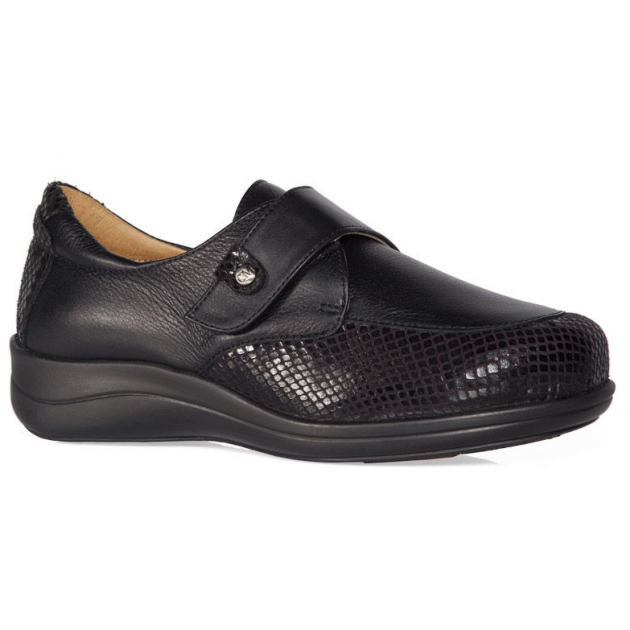 SCARPE CALZAMEDI TEXTURE STRETCH W 0644 NEGRO