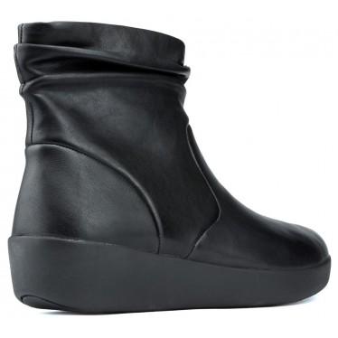 FITFLOP SKATEBOOTIE STIVALI IN PELLE BLACK