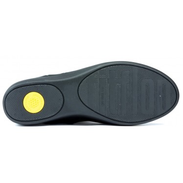 FITFLOP SKATEBOOTIE STIVALI IN PELLE BLACK