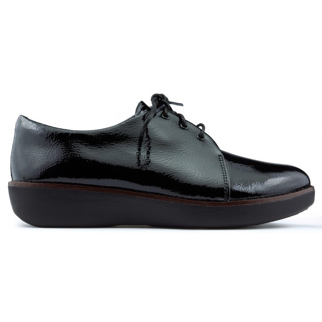 SCARPE CHAROL FITFLOP DERBY CRINKLE BLACK SCARPE CHAROL FITFLOP DERBY CRINKLE BLACK
