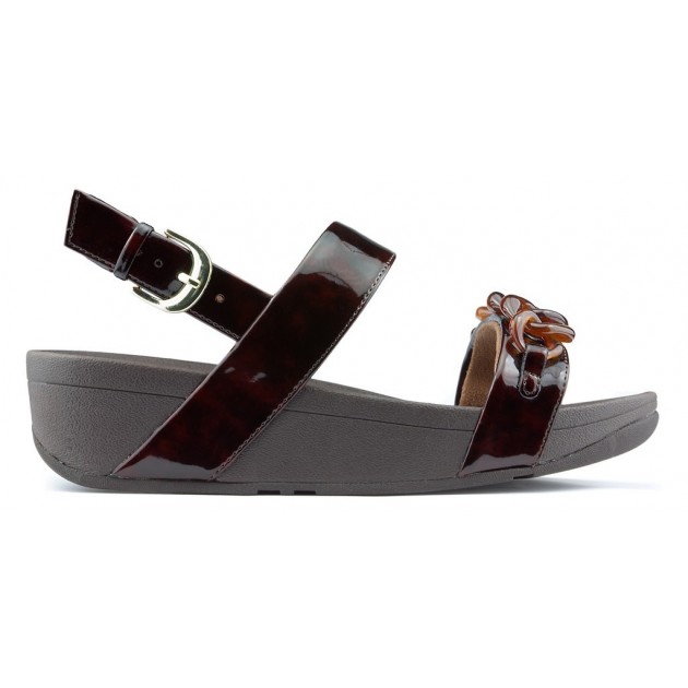 SANDALI FITFLOP LOTTIE TORTOISESHELL CATENA CHOCOLATE SANDALI FITFLOP LOTTIE TORTOISESHELL CATENA CHOCOLATE