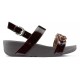 SANDALI FITFLOP LOTTIE TORTOISESHELL CATENA CHOCOLATE