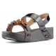 SANDALI FITFLOP LOTTIE TORTOISESHELL CATENA CHOCOLATE