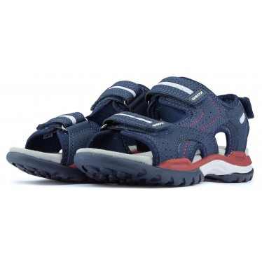 SANDALI GEOX BOREALIS NAVY_RED
