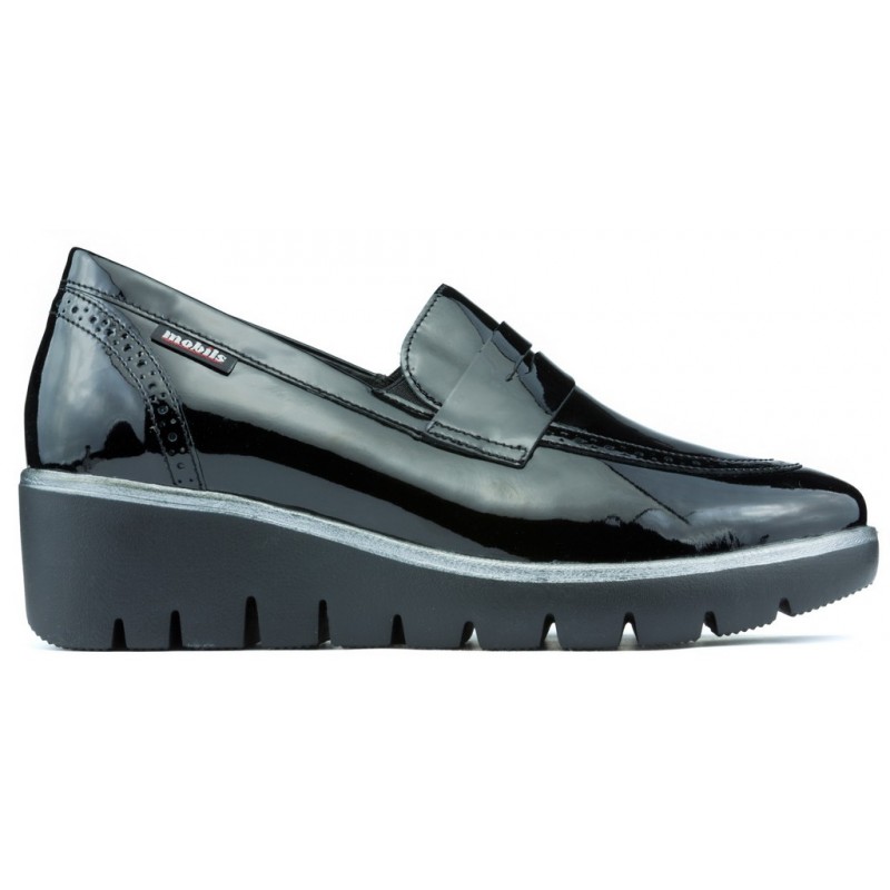Mocassini Mephisto Mobils Salika Vernicalf BLACK