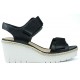 CLARKS SANDALO PALM SHINE0 13285 BLACK LEATHER