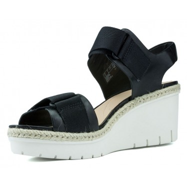 CLARKS SANDALO PALM SHINE0 13285 BLACK LEATHER