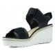 CLARKS SANDALO PALM SHINE0 13285 BLACK LEATHER