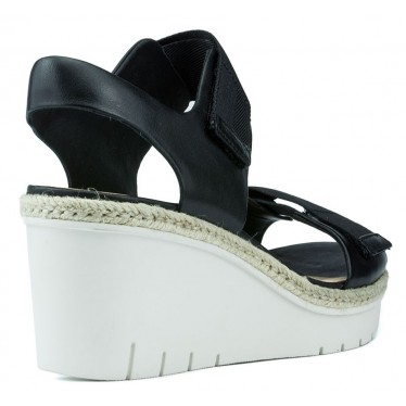 CLARKS SANDALO PALM SHINE0 13285 BLACK LEATHER