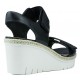 CLARKS SANDALO PALM SHINE0 13285 BLACK LEATHER