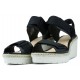 CLARKS SANDALO PALM SHINE0 13285 BLACK LEATHER