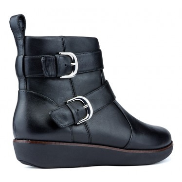 Stivaletti FITFLOP LAILA DOPPIA FIBBIA BLACK