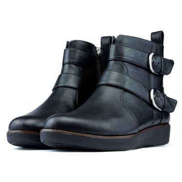 Stivaletti FITFLOP LAILA DOPPIA FIBBIA BLACK