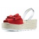 SANDALI CON ZEPPA ARANTXA SERRAJE YUTE ROJO