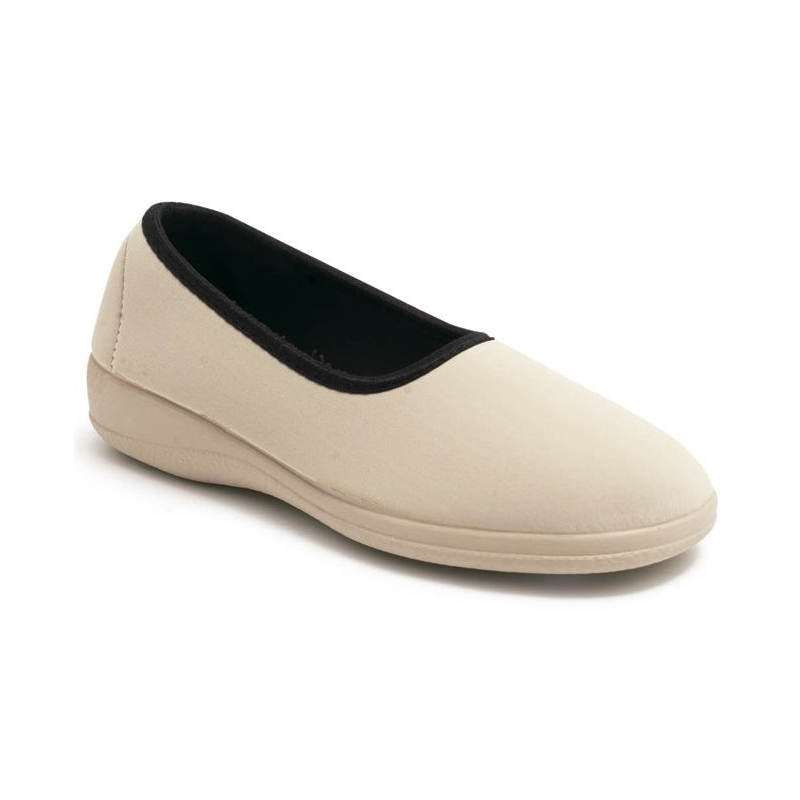 CALZINI COMODI IN TESSUTO DONNA 3049 LARGHEZZA UNISEX BEIGE