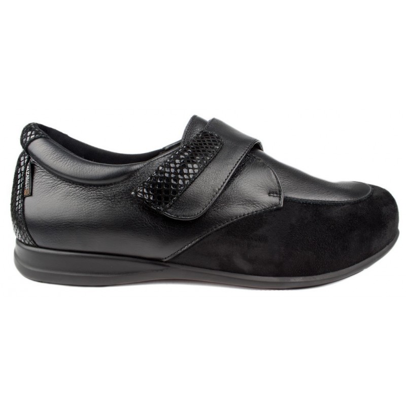 SCARPE CALZAMEDI VELCRO BRILLANTES W NEGRO