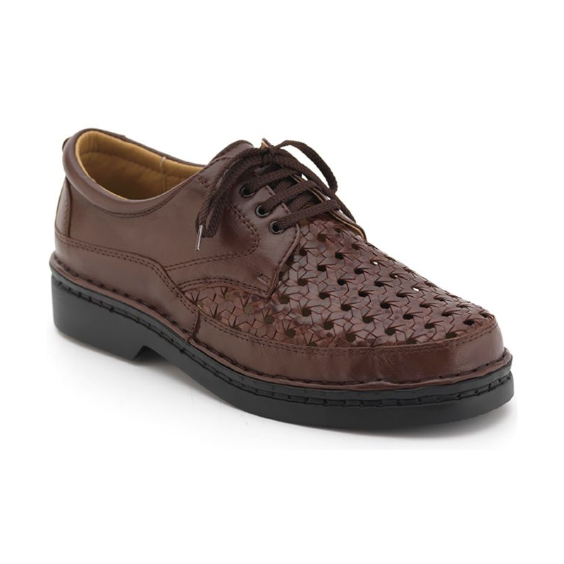 SCARPE CALZAMEDI CON VELCRO COMODO SENZA MANO H MARRON