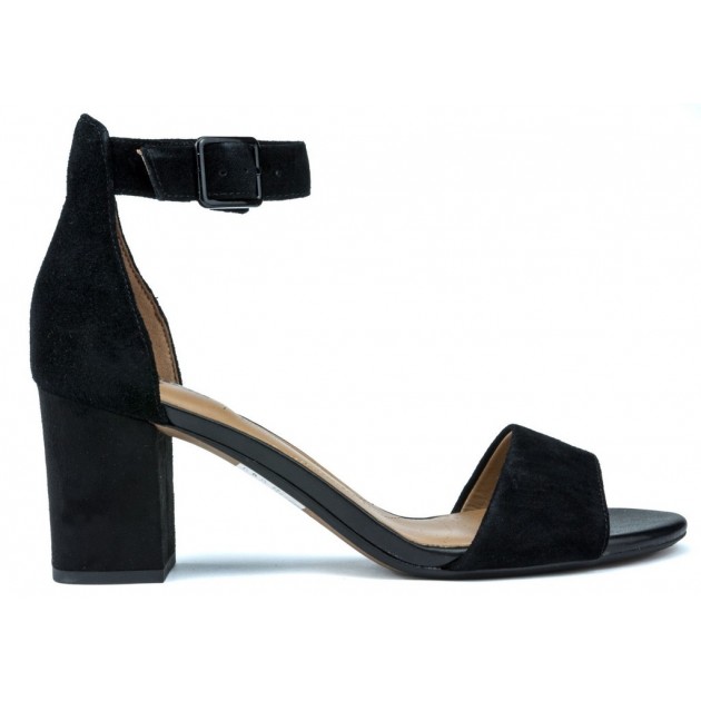 CLARKS DEVA MAE 8967 SANDALI BLACK SUEDE CLARKS DEVA MAE 8967 SANDALI BLACK SUEDE