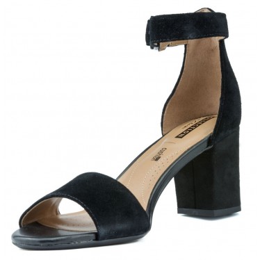 CLARKS DEVA MAE 8967 SANDALI BLACK SUEDE