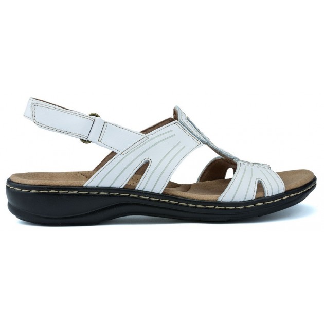 CLARKS SANDALO PALM SHINE0 13285 WHITE LEATHER CLARKS SANDALO PALM SHINE0 13285 WHITE LEATHER