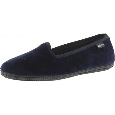 VICTORIA ODA BALLERINA DI VELLUTO 1049114 PANTOFOLE MARINO