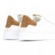 SNEAKERS IN PELLE GOFFRATA MERAVIGLIE CB-3920 BLANCO