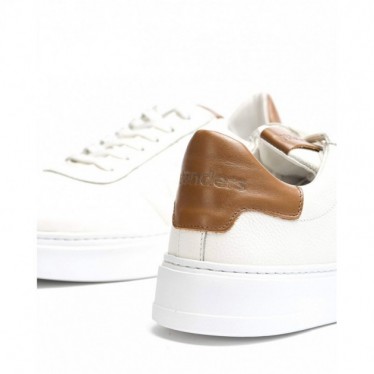 SNEAKERS IN PELLE GOFFRATA MERAVIGLIE CB-3920 BLANCO