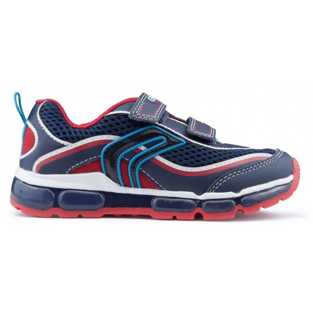 Scarpe bambino GEOX ANDROID luci NAVY_RED Scarpe bambino GEOX ANDROID luci NAVY_RED