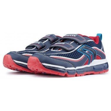 Scarpe bambino GEOX ANDROID luci NAVY_RED