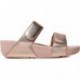 SANDALI FITFLOP FV6 LULU CIABATTE IN PELLE REGOLABILI ROSE_GOLD