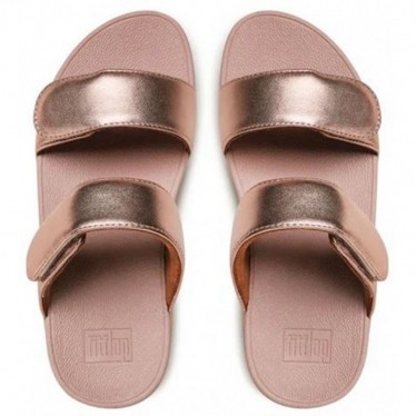 SANDALI FITFLOP FV6 LULU CIABATTE IN PELLE REGOLABILI ROSE_GOLD