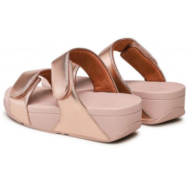 SANDALI FITFLOP FV6 LULU CIABATTE IN PELLE REGOLABILI ROSE_GOLD