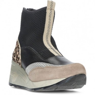 BOTIN CETTI C-1334 MAGLIA SCAMOSCIATA STAMPA ANIMALIER BLACK