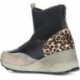 BOTIN CETTI C-1334 MAGLIA SCAMOSCIATA STAMPA ANIMALIER BLACK