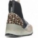 BOTIN CETTI C-1334 MAGLIA SCAMOSCIATA STAMPA ANIMALIER BLACK