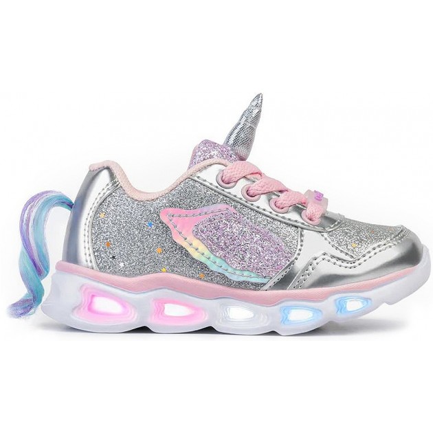 SNEAKERS UNICORNO CON LUCE 29405 PLATA SNEAKERS UNICORNO CON LUCE 29405 PLATA