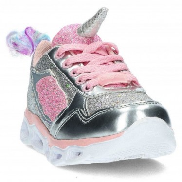 SNEAKERS UNICORNO CON LUCE 29405 PLATA