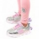 SNEAKERS UNICORNO CON LUCE 29405 PLATA