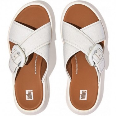 SANDALI FITFLOP MODE BUCK TELA FLATF FY8 SEAFOAM_BLUE