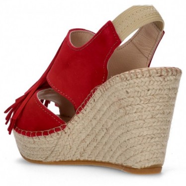 FRANGE DI APRODITE ESPADRILLES MARRONE ROJO