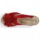 FRANGE DI APRODITE ESPADRILLES MARRONE ROJO